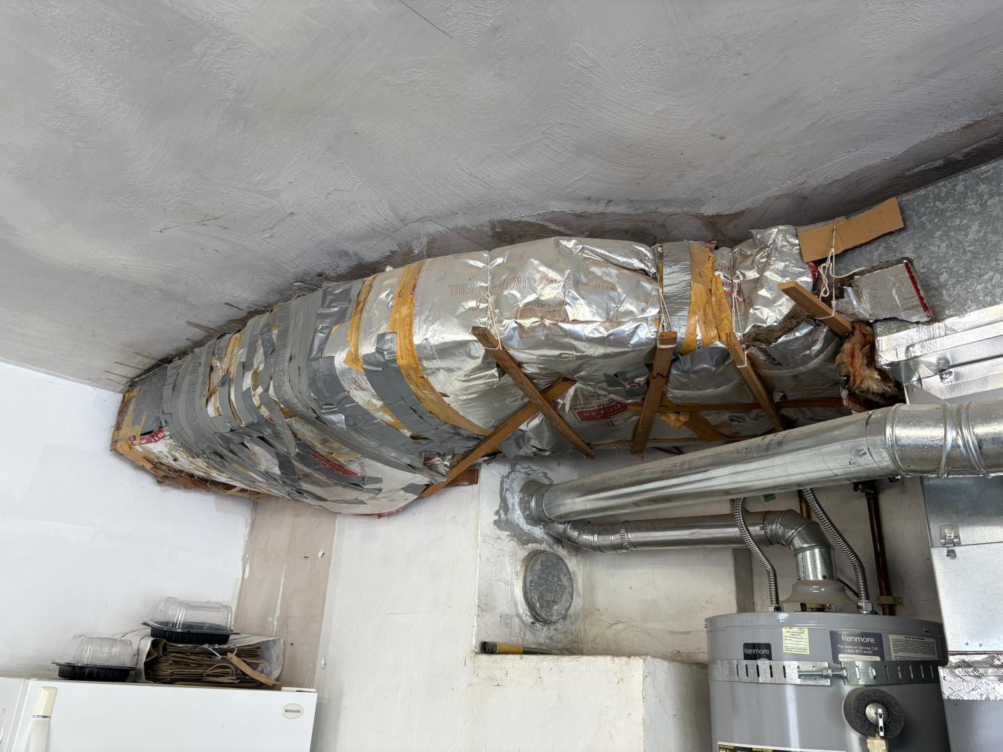 Expert ductwork installation Salem Oregon proper insulation strapping professional HVAC basement work